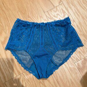 La Perla Black Label Turquoise Lace Brief Size 4